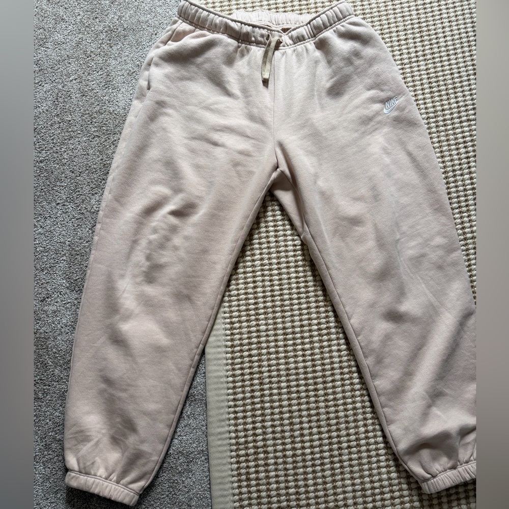 Nike Women’s Beige/Taupe Fleece Joggers